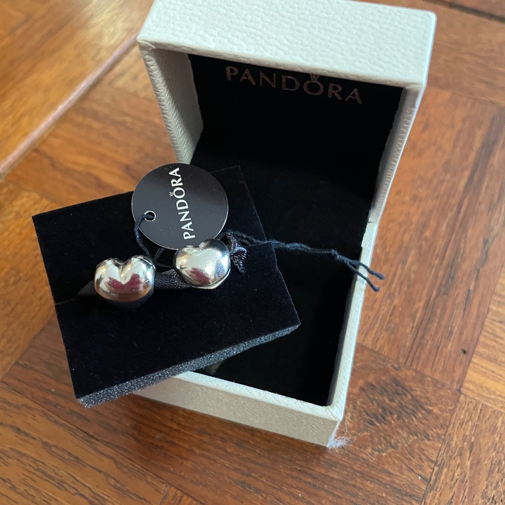 Pandora heart clip charm